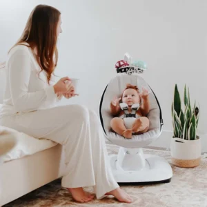 4Moms Mamaroo 5.0 With Mamaroo Newborn Insert - Grey